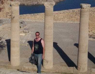 About Me - Chris At The Lindos Acropolis