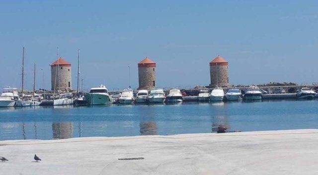 The Three Windmills - The City Of Rhodes in Greece