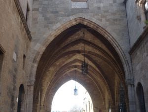 Under The Archway - The Street Of The Knights In Rhodes
