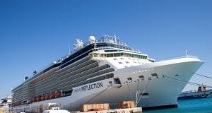 Cruise Ship In Rhodes Harbor - Rhodes Town In Greece