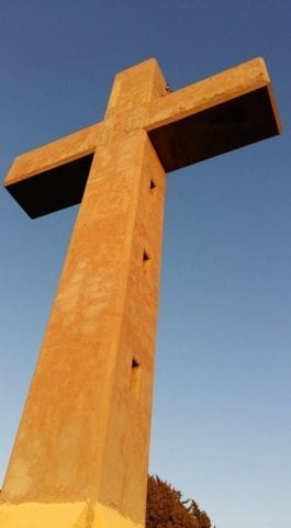 The Filerimos Cross In Sunlight - Filerimos In Rhodes
