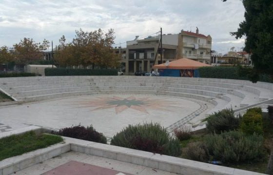 A Village Square View - Ialyssos In Rhodes