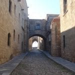 The Street Of The Knights In Rhodes