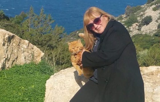 My Girlfriend With One Of The Locals - Kritinia Castle In Rhodes