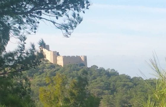 A Distant View Of The Castle - Kritinia Castle In Rhodes