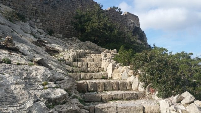 Climb To The Castle - Monolithos Castle In Rhodes