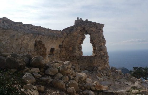 Walls Of The Amazing Castle - Monolithos Castle In Rhodes