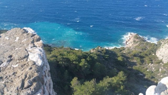 A View From Kritinia Castle In Rhodes