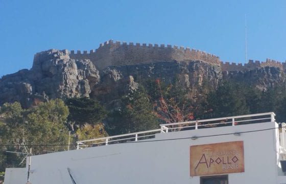 The Acropolis From The Village - Lindos Village In Rhodes