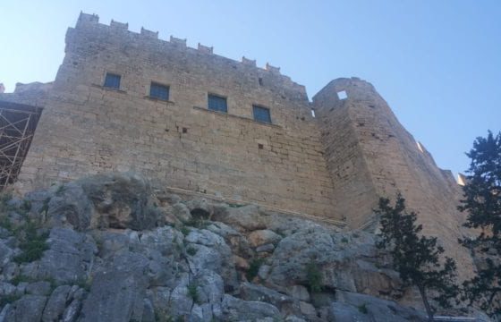 The Fortress Walls - The Acropolis Of Lindos in Rhodes
