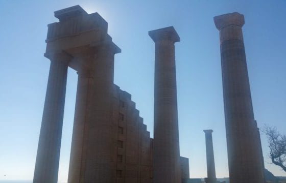 The Temple Of Athena - The Acropolis Of Lindos in Rhodes