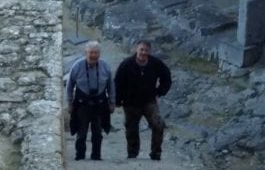 Me & My Father On The Knights Steps - The Acropolis Of Lindos in Rhodes