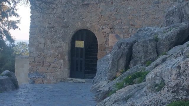 The Entrance - The Acropolis Of Lindos In Rhodes