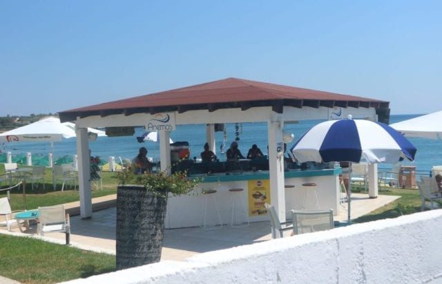 A Local Beach Bar - Kolymbia In Rhodes
