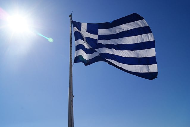 Sightseeing On Rhodes - Greek Flag